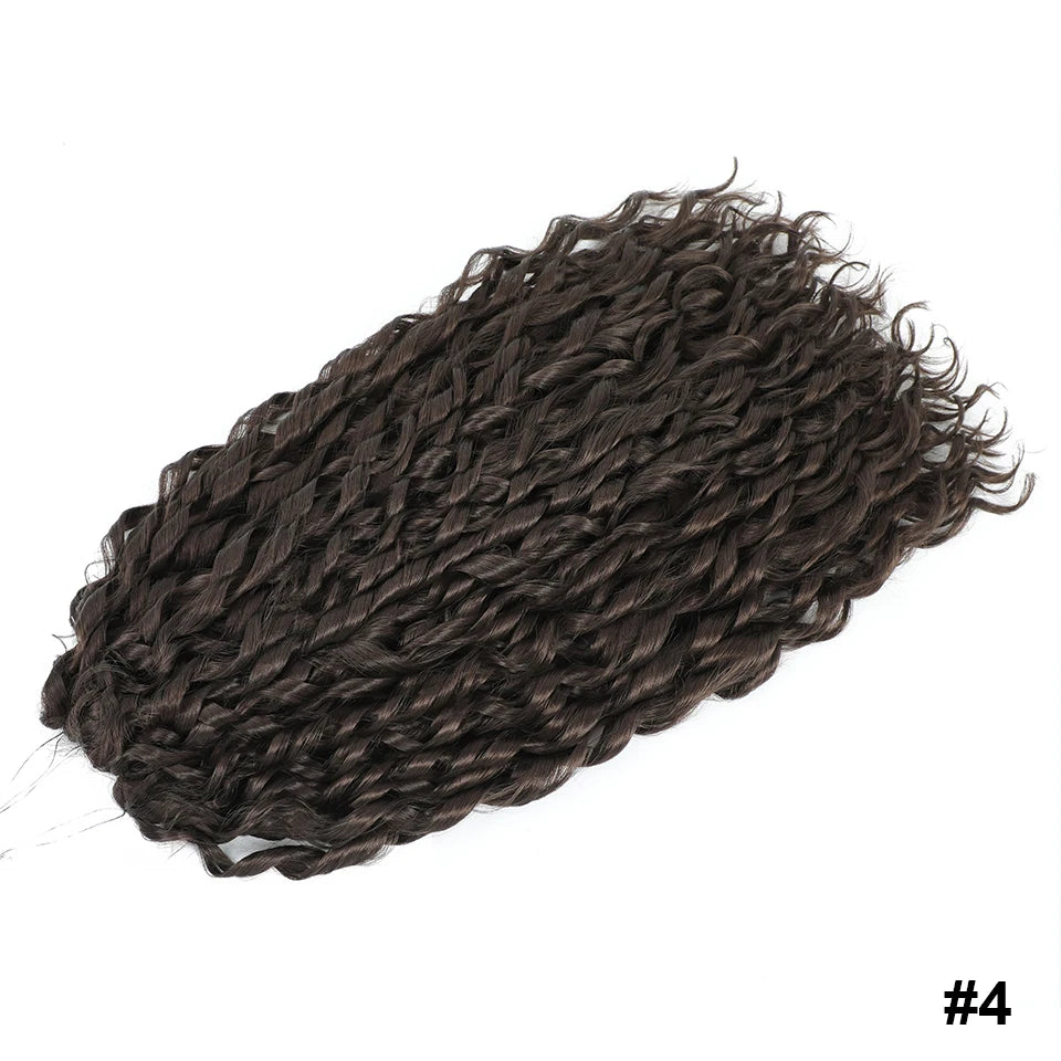 Jessica Curls Crochet Braiding Hair | Synthetic Water Wave Twist Hair 22 Inch | 53 Colors