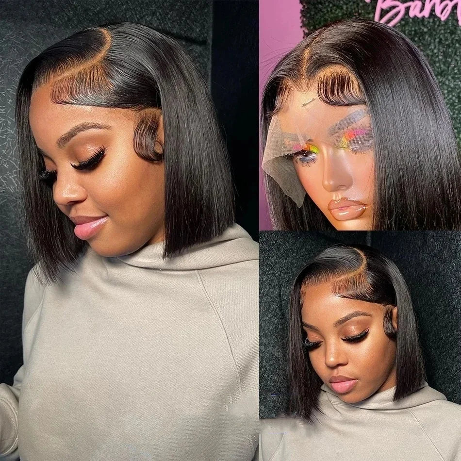 Colored HD Lace Frontal Bob Wig | Sophisticated "613 & Honey Blonde" Silhouette | Elegant 13x4 Transparent Burgundy 99J Palette | "Dignified" High-Performance Colored Human Hair for Radiant Versatile Styling Luxegan