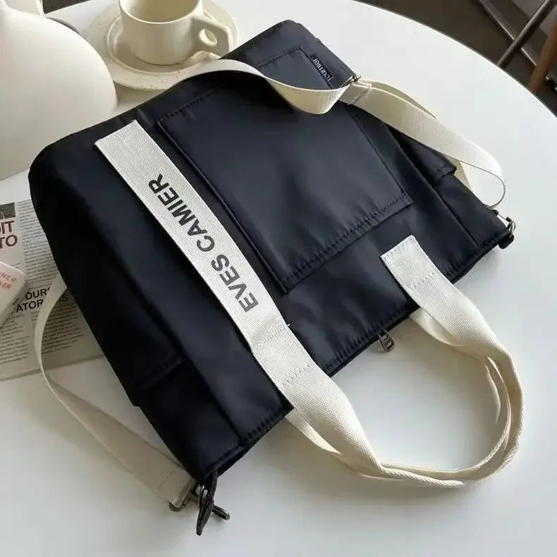 New Casual Tote Bag | Large Capacity Shoulder Bag & Waterproof Canvas Handbag Luxegan