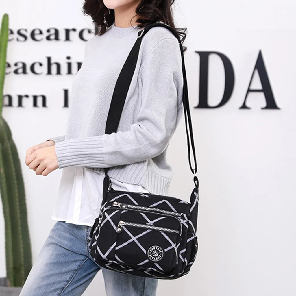 Women's Nylon Waterproof Messenger Bag | Travel Crossbody & Shoulder Purse Luxegan