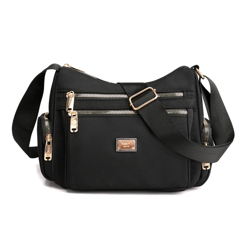 Waterproof Nylon Messenger Bag | Fashion Satchel Shoulder & Crossbody Luxegan