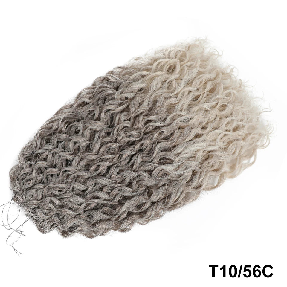 Jessica Curls Crochet Braiding Hair | Synthetic Water Wave Twist Hair 22 Inch | 53 Colors