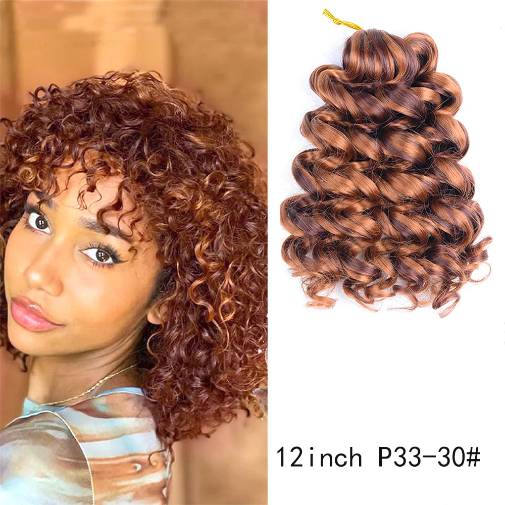12-Inch Italian Curls Crochet Braiding Hair – Loose Wave | Pre-Stretched | 68 Colors | 75g & 100g - view 21