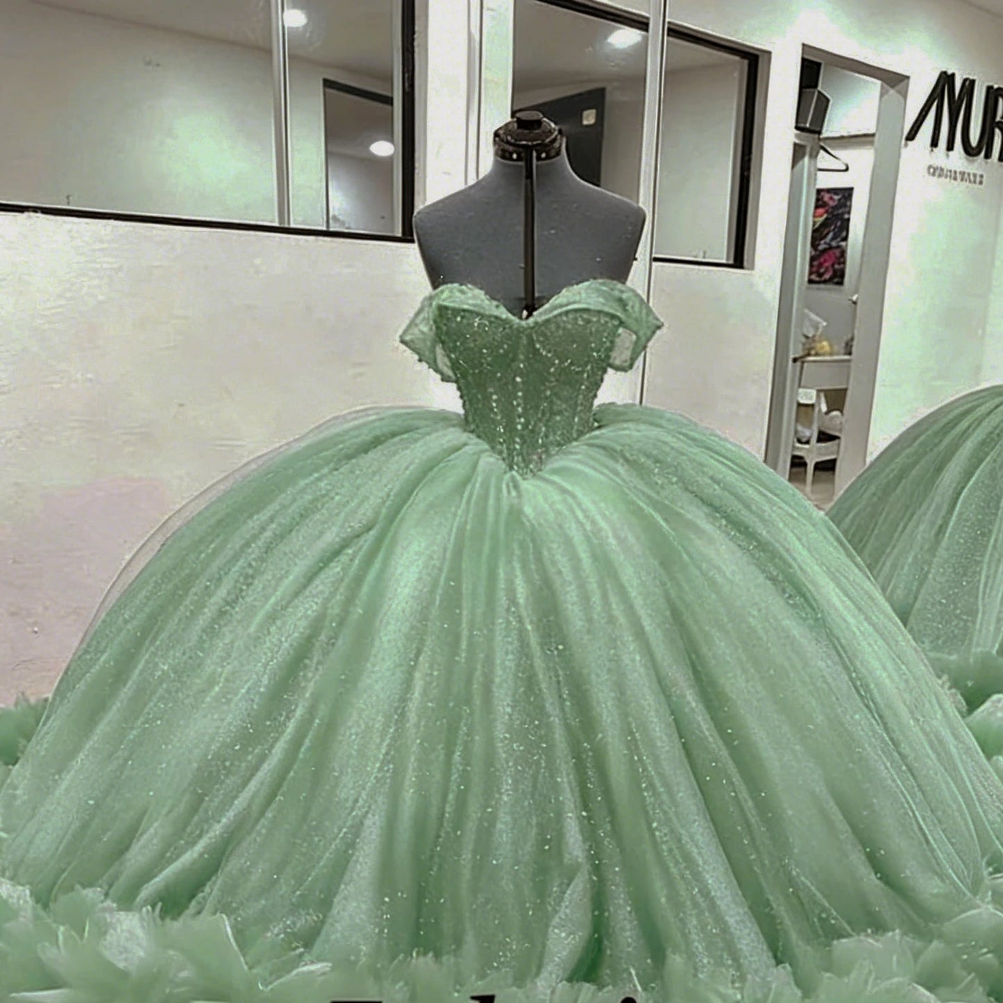 Exquisite Princess Sweetheart Quinceañera Ball Gown | Elegant Off-The-Shoulder Floral Applique Dress for Girls | Vintage Pleated Tulle Floor-Length Gala Gown | Custom Made Lace-Up Vestidos De 15 Quinceanera Luxegan