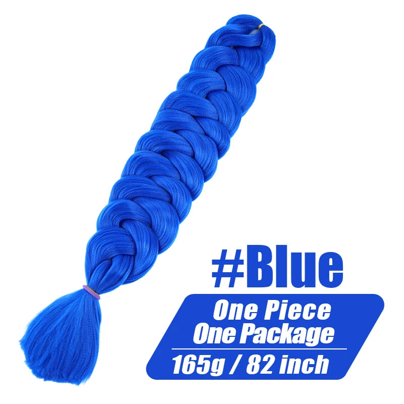 82-Inch XP Crochet Jumbo Braiding Hair – Pre-Stretched Kanekalon | Kinky Straight | 30 Colors | 1 - view 2
