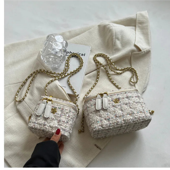 Women's Shoulder Bags | Popular Niche Crossbody Bag & Wool Chain Small Square Bag Luxegan