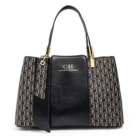 Large Capacity Design Brand Women's Tote | Elegant Letter Pattern Fashion Handbag | Versatile Shopping Crossbody with Interior Zipper Pocket Luxegan