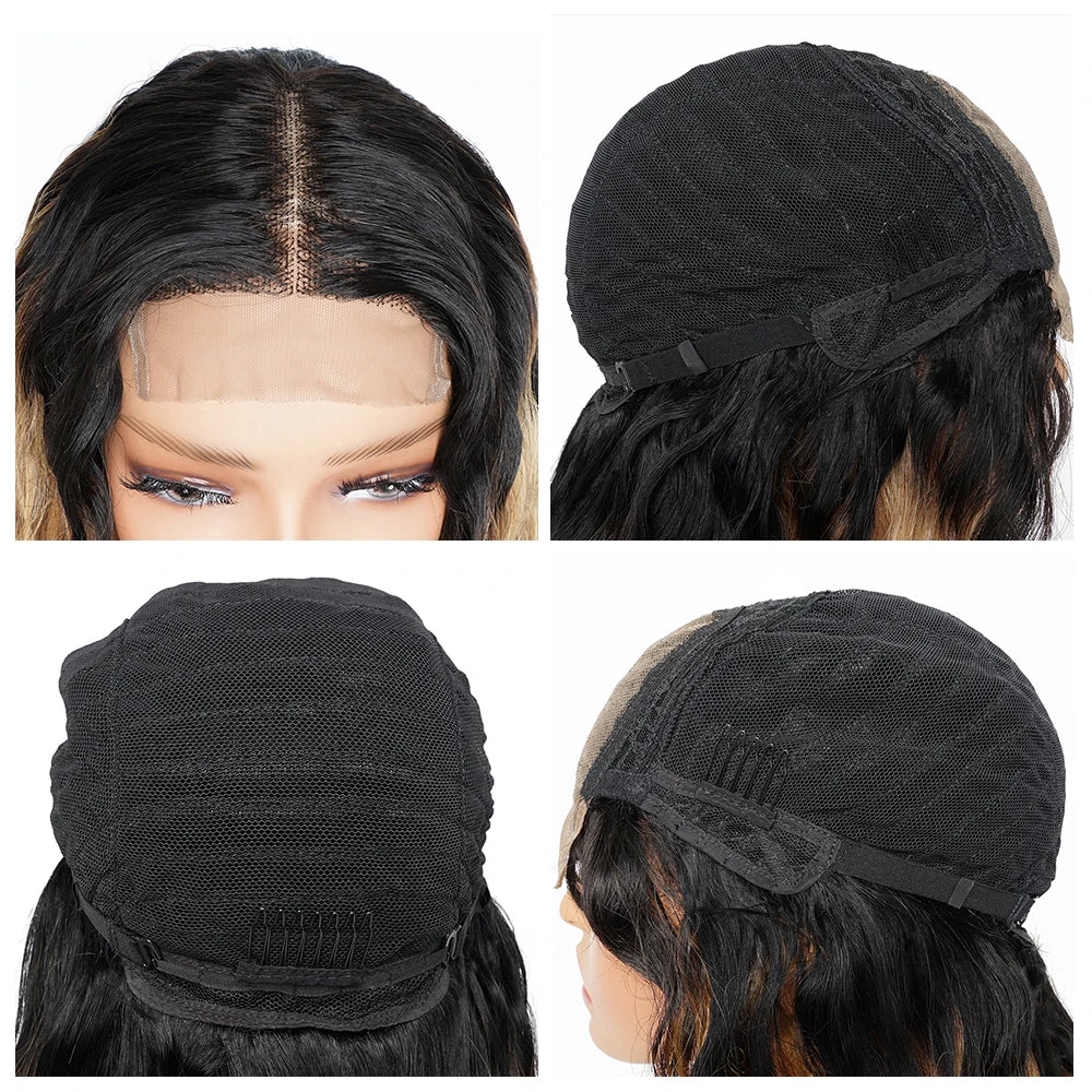 Honey Blonde #1B/27 Loose Deep Wave Wig | Sophisticated 4x4 HD Transparent Lace Closure | Elegant - view 2
