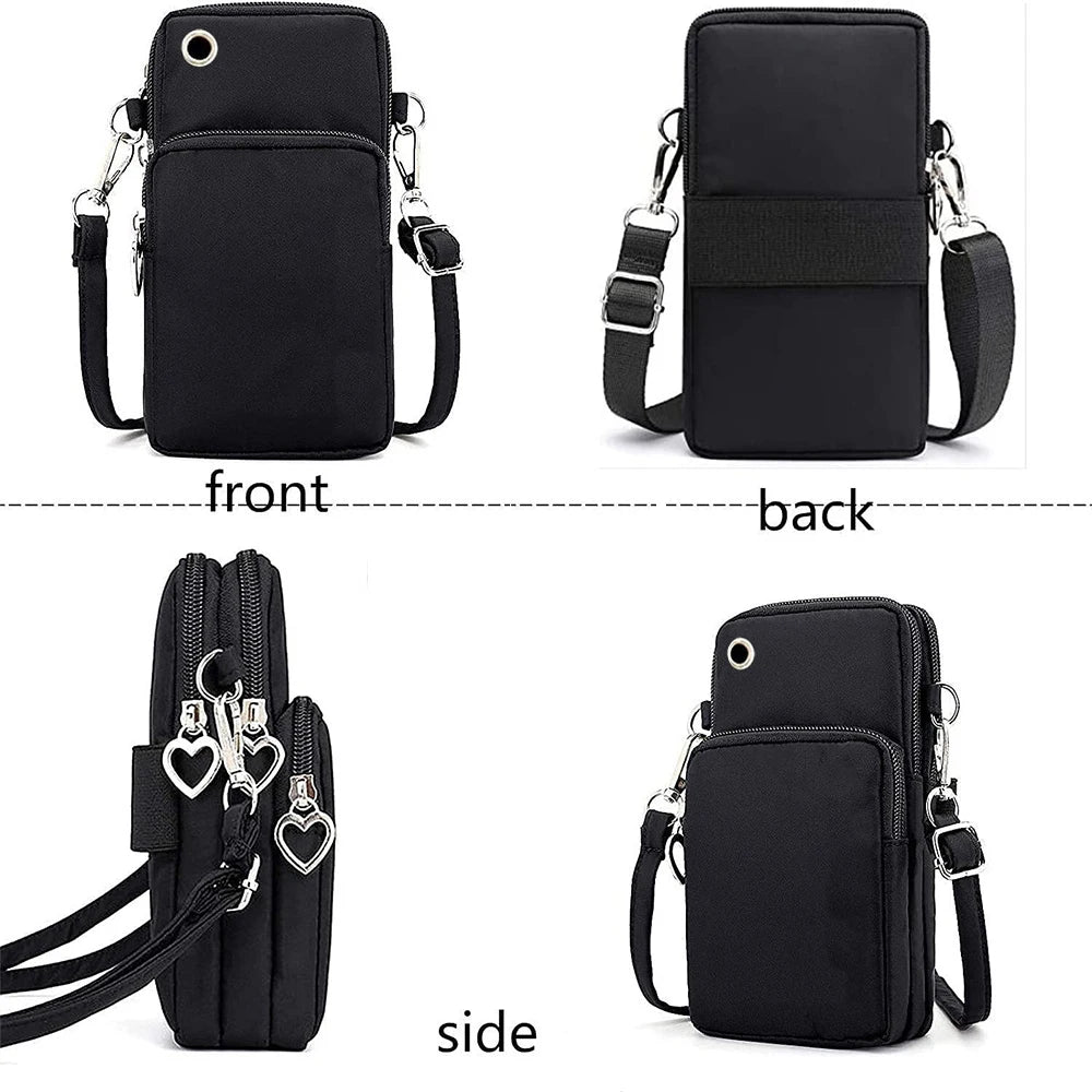 Women's Handbags Black Explosive Coffee Cat Messenger Bags | Female Cartoon Shoulder Bag Purse (Fashion Mobile Phone Crossbody Bags) Luxegan