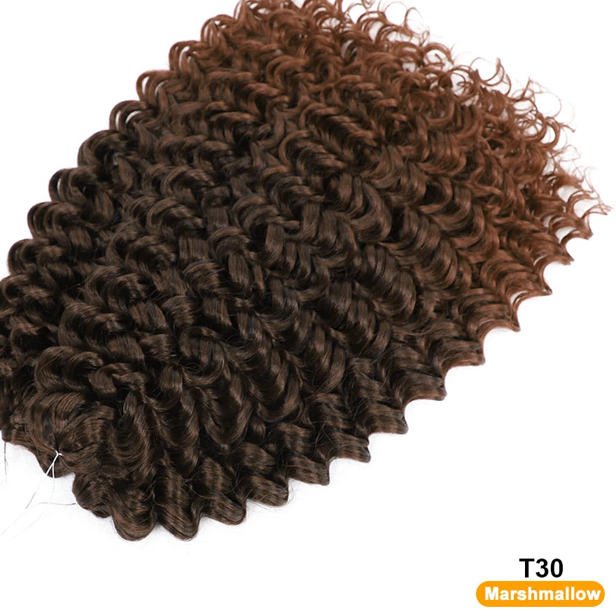 Synthetic Afro Curl Crochet Hair | Kinky Curly Twist Braiding Extensions Luxegan