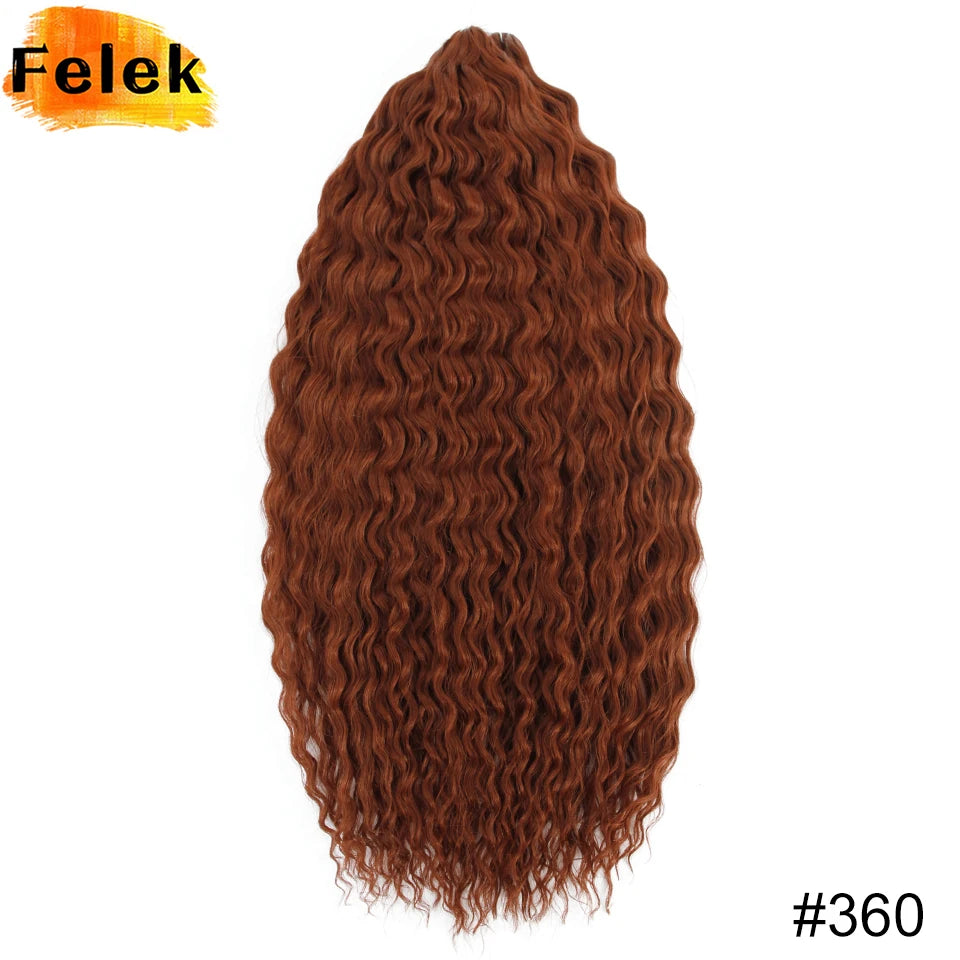 Ariel Curls Crochet Braiding Hair | Water Wave Synthetic Braid Extensions