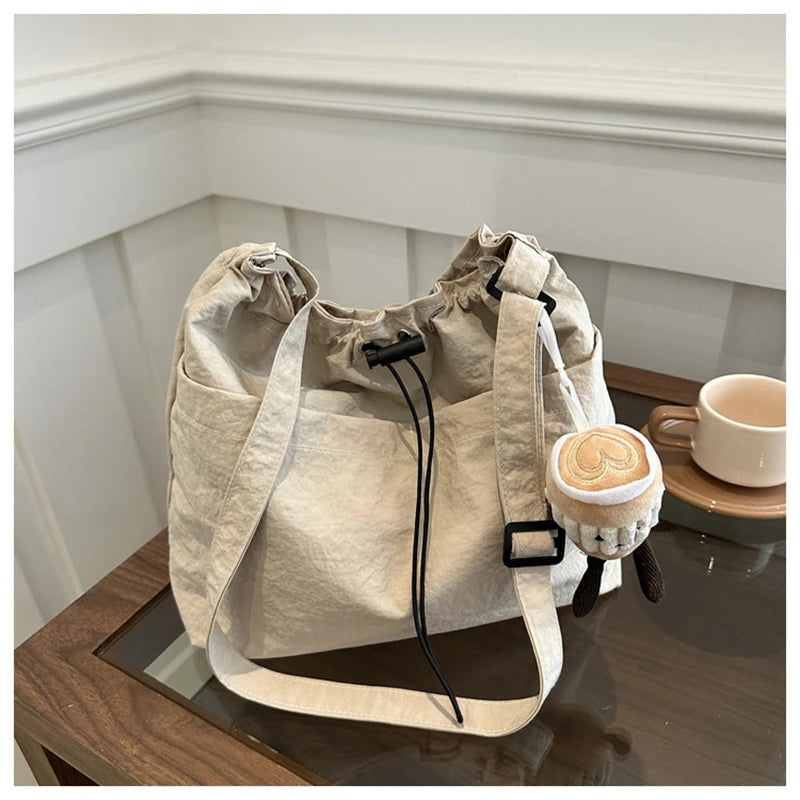 Lightweight Nylon Tote | Large Capacity Shoulder & Crossbody Bag Luxegan