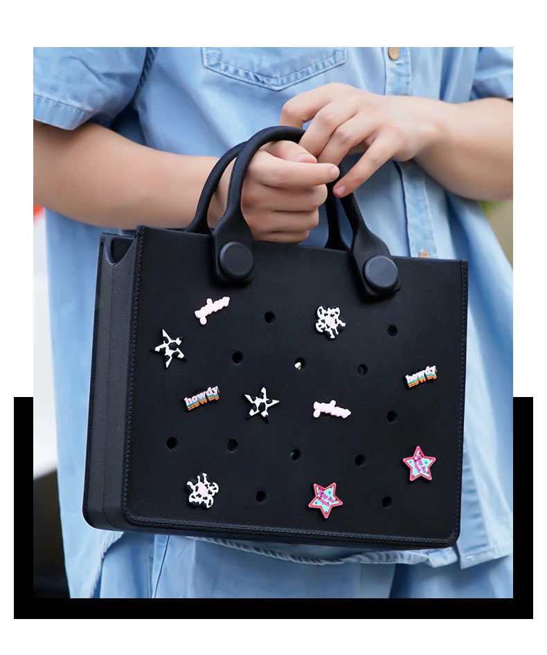 EVA Waterproof Casual Tote Bag | Large Unisex Shoulder Beach Storage Bag Luxegan