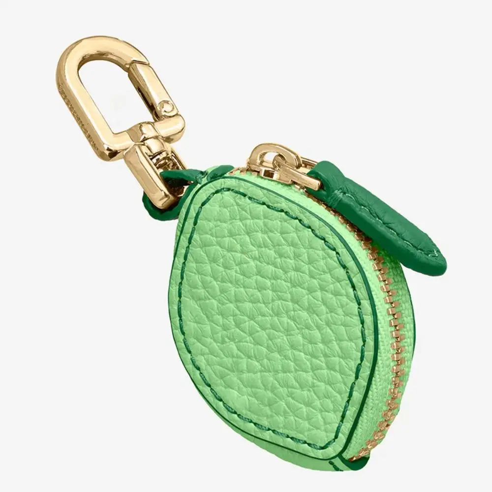 Polyester Cherry/Strawberry Coin Purse | Cute Fruit Shape Keychain Earphone Bag Luxegan