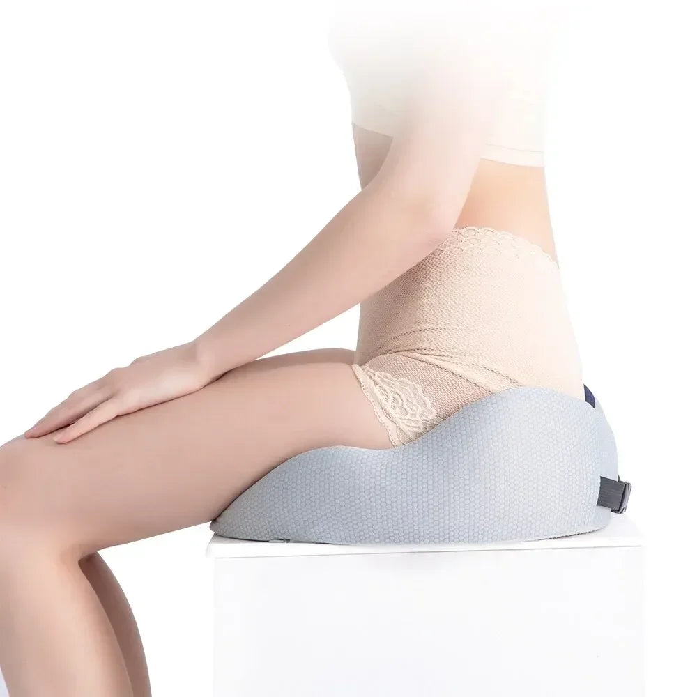 Comfort Memory Foam Office Chair Cushion | Sophisticated "Coccyx & Sciatica" Relief Silhouette | Elegant Tailbone & Prostate Support Pad | "Dignified" High-Performance Massage Cushion for Radiant Versatile Styling Luxegan