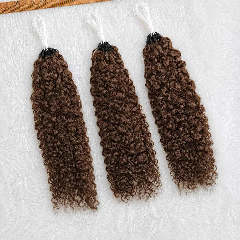 Curly Human Hair Crochet Extensions | 10–26 Inch Luxegan
