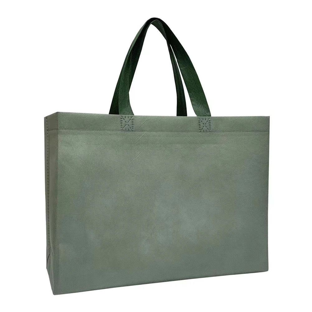 Foldable Eco Shopping Bag | Sophisticated "Large Capacity" Non-Woven Silhouette | Elegant "Reusable" Fabric Tote | "Dignified" Solid Grocery Cloth Bag for Radiant Versatile Styling Luxegan