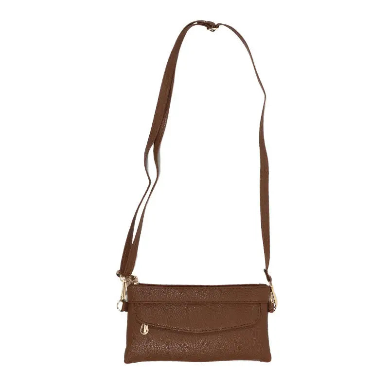 PU Leather Solid Box Bag | Small Fashionable Crossbody Clutch Luxegan