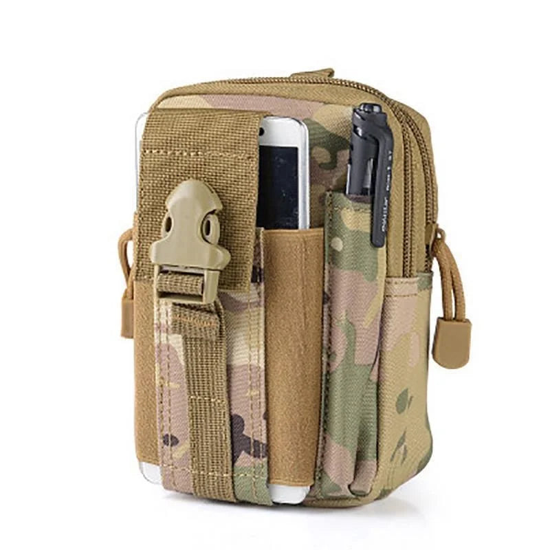 Nylon MOLLE Pouch Tactical Waist Pack Bag | Heavy-Duty Outdoor Phone Pocket Fanny Pack | Premium EDC Tool Bag for Outdoor Sports | Lightweight Utility Belt Pack for Running & Hiking Luxegan