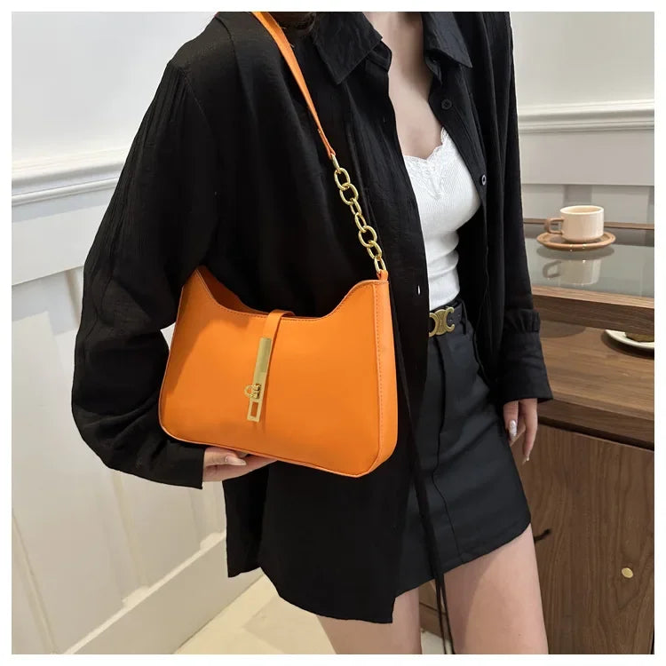 Textured Underarm Bag for Women | Multi-Use Spring Shoulder & Handheld Purse | Niche Fashion Crossbody Daily Accessory Luxegan