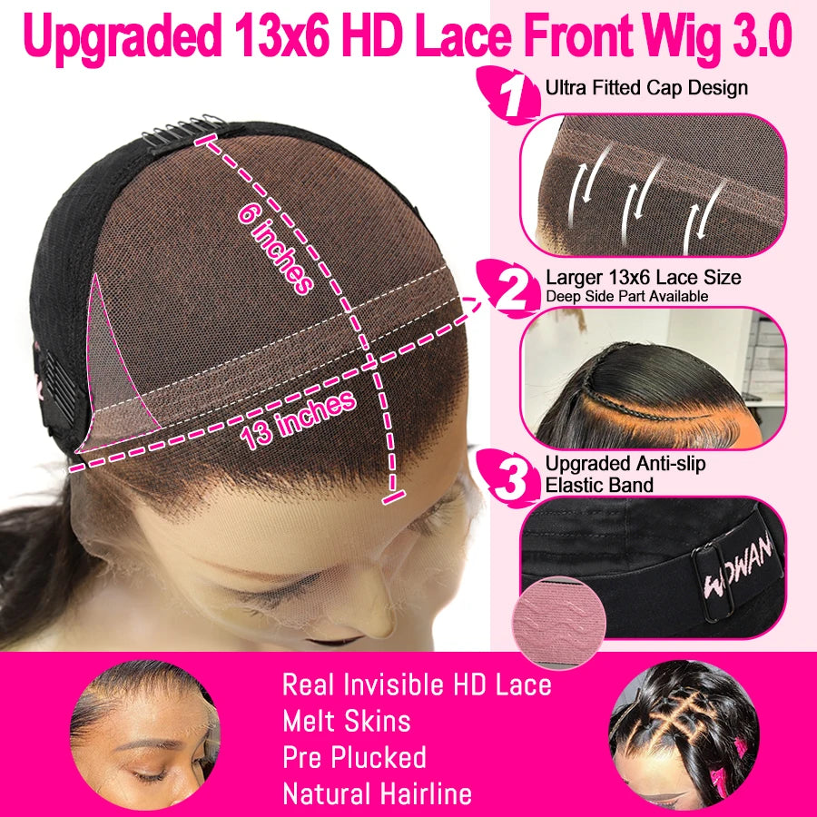 Ash Blonde Ombre Body Wave HD Lace Frontal Wig | Sophisticated "13x6 Melt Skin" Silhouette | Glueless 28-Inch Transparent Swiss Lace Front Wig | "Dignified" High-Performance Premium Remy Human Hair Essential for Radiant Versatile Styling Luxegan