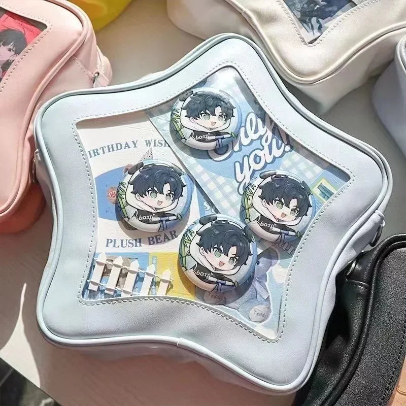 Original Cute Kawaii Ita Bag | Anime Five Pointed Star Two-dimensional Crossbody Bag &amp; Street Fashion Ulzzang Shoulder Bag Luxegan