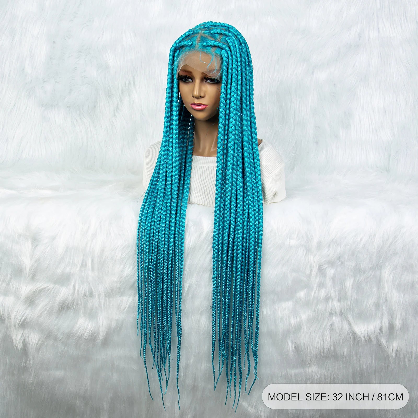 KIMA Colorful Braided Wig | Full Lace | Butterfly Locs & Dreadlocks Options Luxegan
