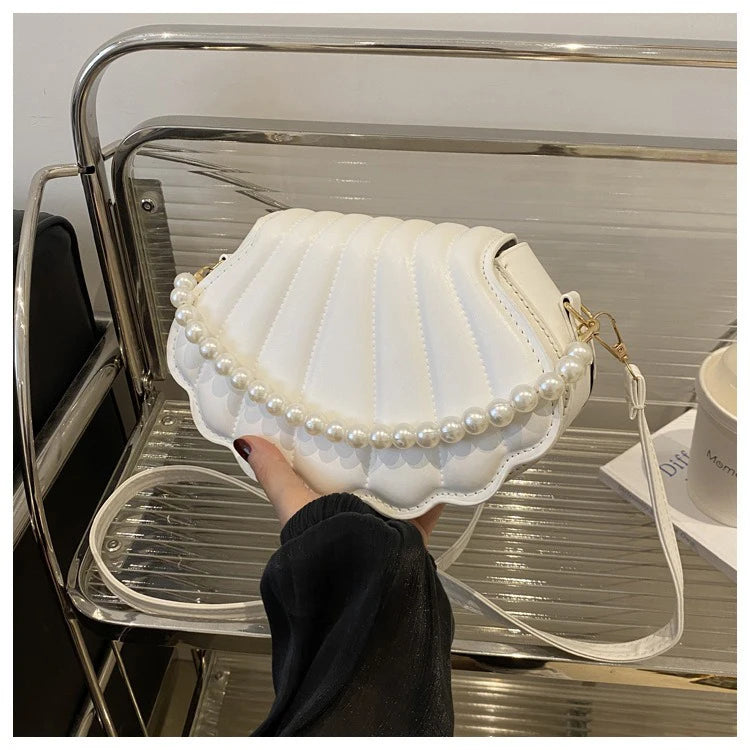 PU Leather Korean-Style Shell Bag | Chic Single-Shoulder & Crossbody Bag Luxegan