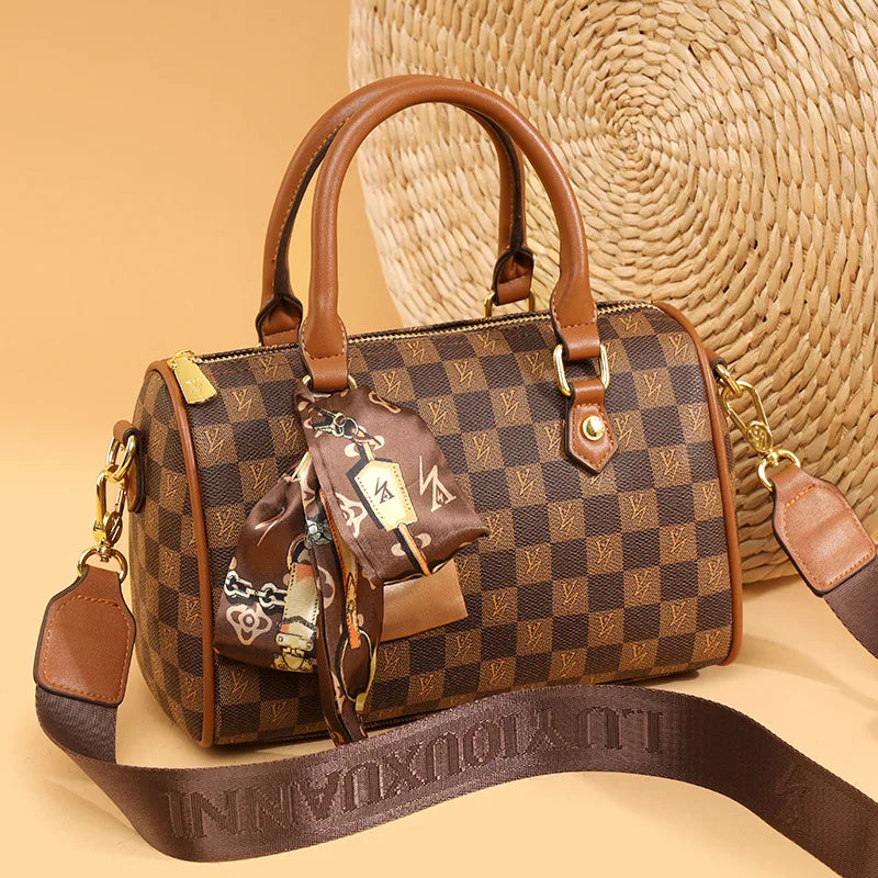 Designer Luxury Baguette Handbag | Structured Crossbody Tote Luxegan