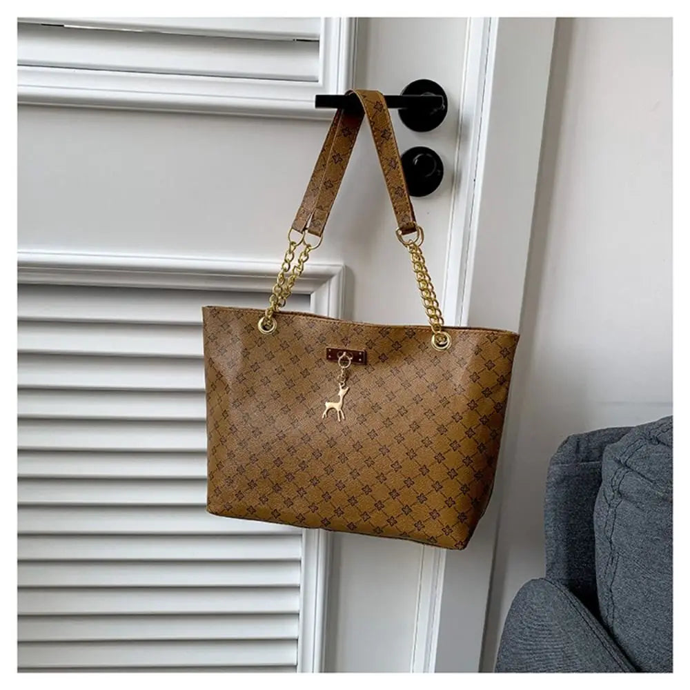 Luxury Design Large Capacity Women's Tote | Fashion Printing Milk Cotton Handbag | Trendy New - view 7