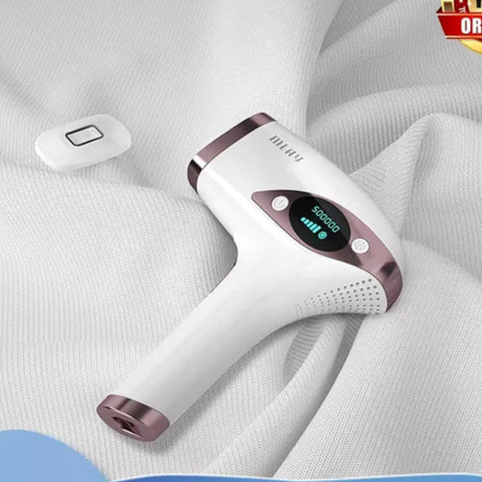 IPL Handheld Laser Hair Removal Machine | Sophisticated "Ice Cool" Permanent Silhouette | Elegant Face Body Bikini Epilator | "Dignified" High-Performance Home Use Device for Radiant Versatile Styling Luxegan