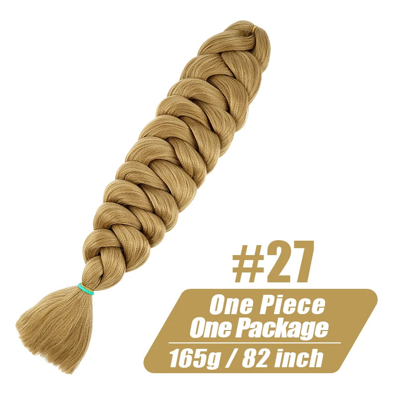 82-Inch XP Crochet Jumbo Braiding Hair – Pre-Stretched Kanekalon | Kinky Straight | 30 Colors | 1 - view 26