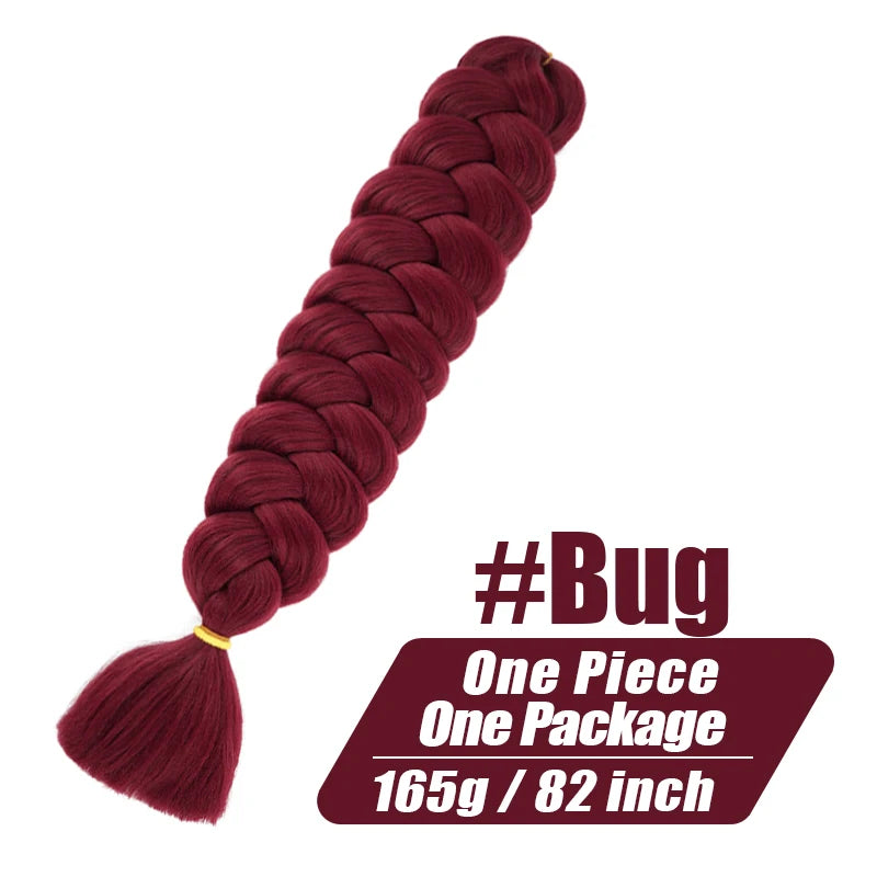 82-Inch XP Crochet Jumbo Braiding Hair – Pre-Stretched Kanekalon | Kinky Straight | 30 Colors | 1 - view 27