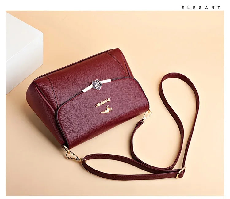 New Popular Single Shoulder Bag | Soft Leather Versatile Crossbody Luxegan