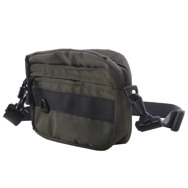 Soft Nylon Casual Messenger Bag | Solid Color Unisex Crossbody Luxegan