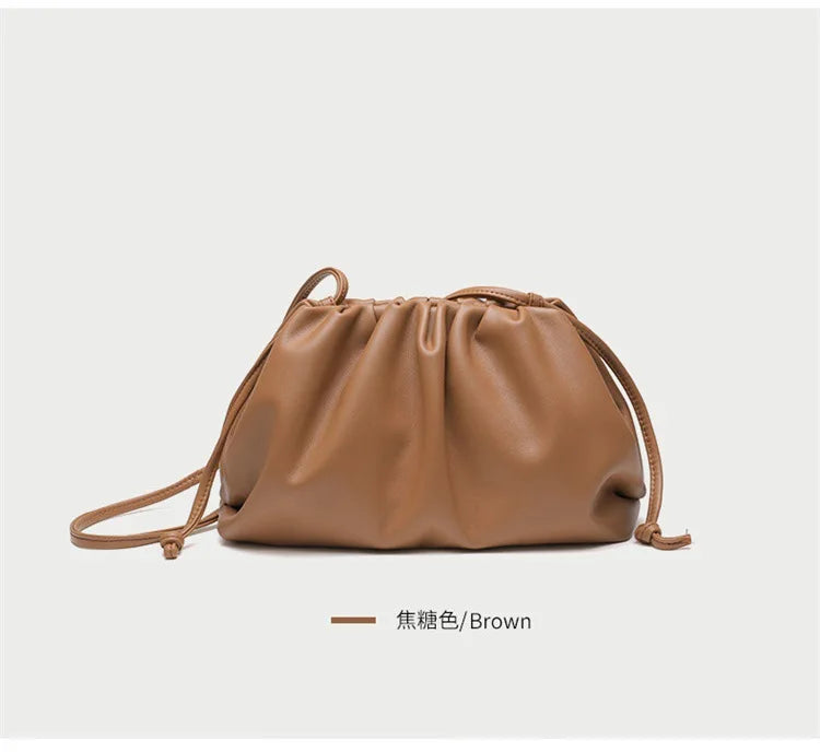 Luxury Soft PU Leather Women's Shoulder Bag | High Quality Small Crossbody Bags & Fashion Female New Handbags (Messenger Hobos) Luxegan