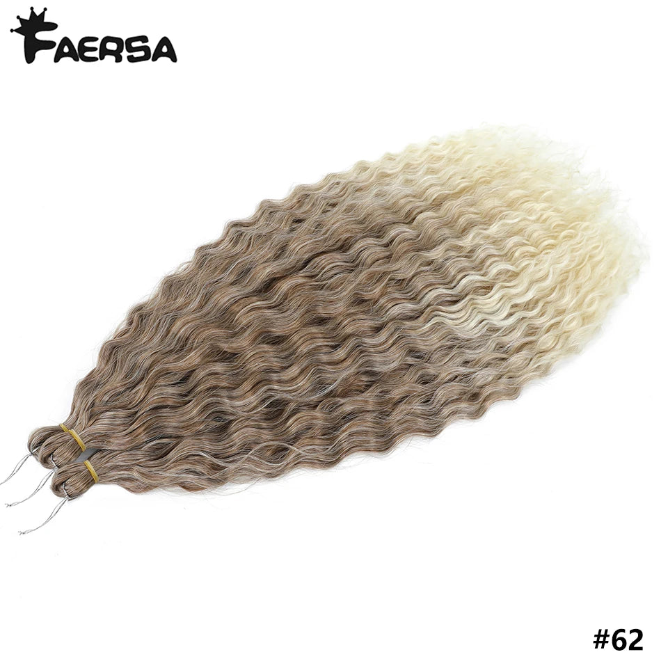 Water Wave Synthetic Crochet Hair | 22–30 Inch