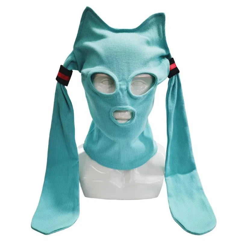 Anime-Themed Balaclava Mask | Sophisticated "Breathable Hood" Silhouette | High-End Western Animation Street Fashion | "Dignified" High-Performance Cosplay Prop for Radiant Versatile Styling Luxegan