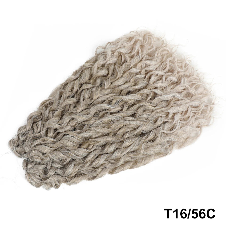 Jessica Curls Crochet Braiding Hair | Synthetic Water Wave Twist Hair 22 Inch | 53 Colors