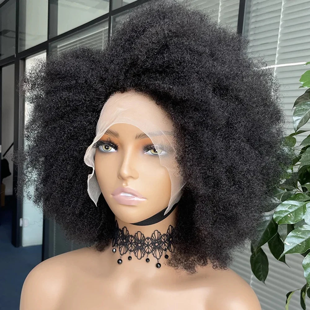 Kinky Curly Afro Short Bob Human Hair