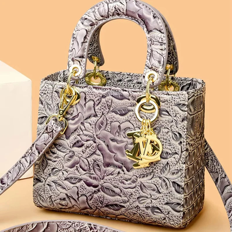 Brand Retro Ladies Handbag | High Quality PU Leather Shoulder Messenger Bag (Large Capacity Simple Commuter Bag for Women) Luxegan