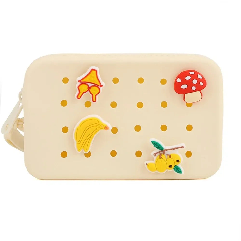 New Summer Bag Holes Coin Purse | Cute Silicone Mini Card Holder & Zipper Money Bag (Unisex) Luxegan