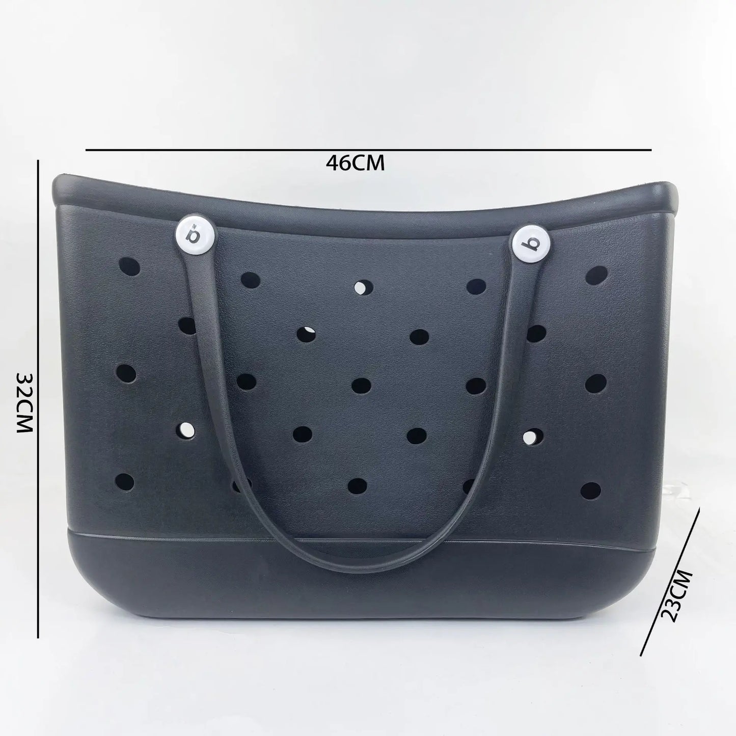 Beach EVA Bogg Bag | Rubber Waterproof Travel Tote Bag & Washable Handbag (For Sports, Beach, Market & Pool) Luxegan