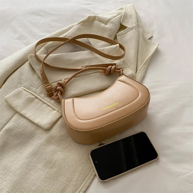 Trendy Soft PU Leather Shoulder Bag | Women's Stylish Tote Purse, Phone Bag & Elegant Design Crossbody Bag Luxegan