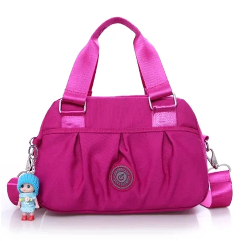 Waterproof Oxford Large Capacity Travel Duffle | Women’s Fashion Travel Shoulder Bag | Durable Versatile Shopping Tote | High-Quality Oxford Cloth Weekend Valise Luxegan