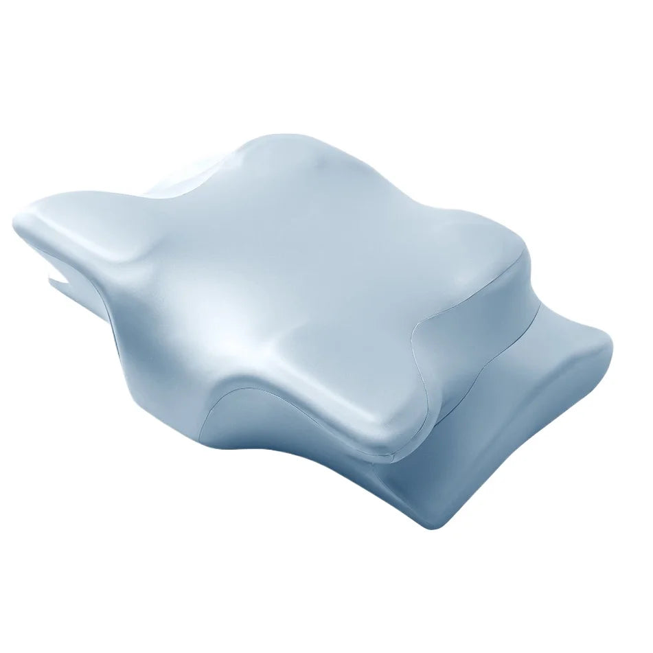 Memory Cervical Neck Protection Pillow | Sophisticated "Butterfly Shaped" Silhouette | Elegant Slow Rebound Sleep Care Cushion | "Dignified" High-Performance Healthy Alignment Essential for Radiant Versatile Styling Luxegan