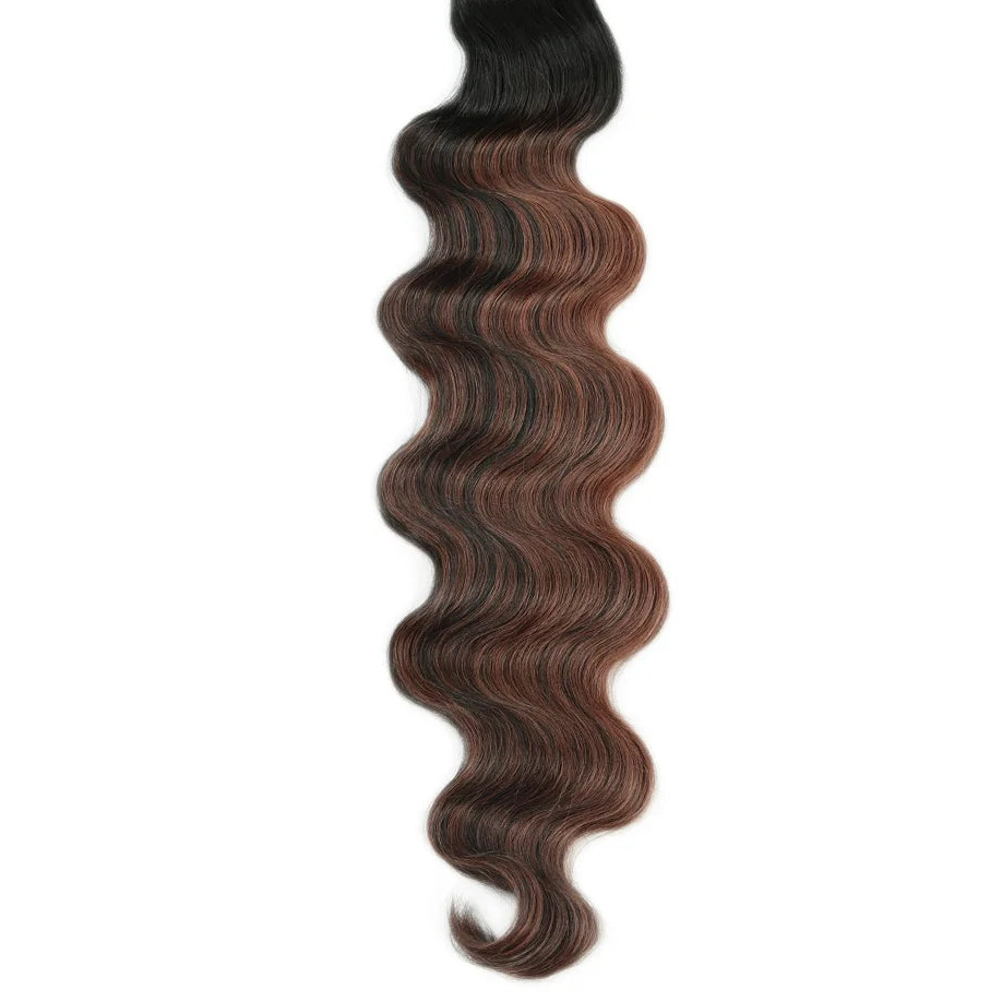 Body Wave Hair Bundles | 24 Inch Synthetic Weft Extensions Luxegan