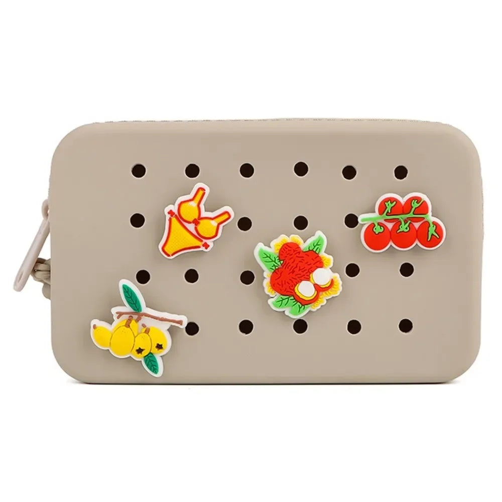 New Summer Bag Holes Coin Purse | Cute Silicone Mini Card Holder & Zipper Money Bag (Unisex) Luxegan
