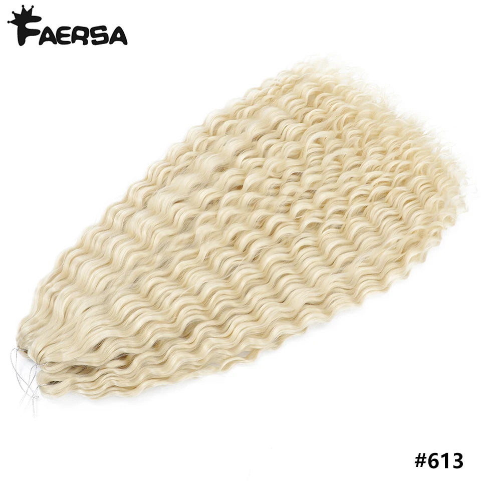 Water Wave Synthetic Crochet Hair | 22–30 Inch