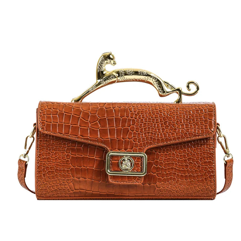 Popular Women's Shell Crossbody Bag | Sophisticated "Lock Catch" Silhouette | High-End Female Fashion Shoulder Bag | "Dignified" High-Performance PU Purse for Radiant Versatile Styling Luxegan